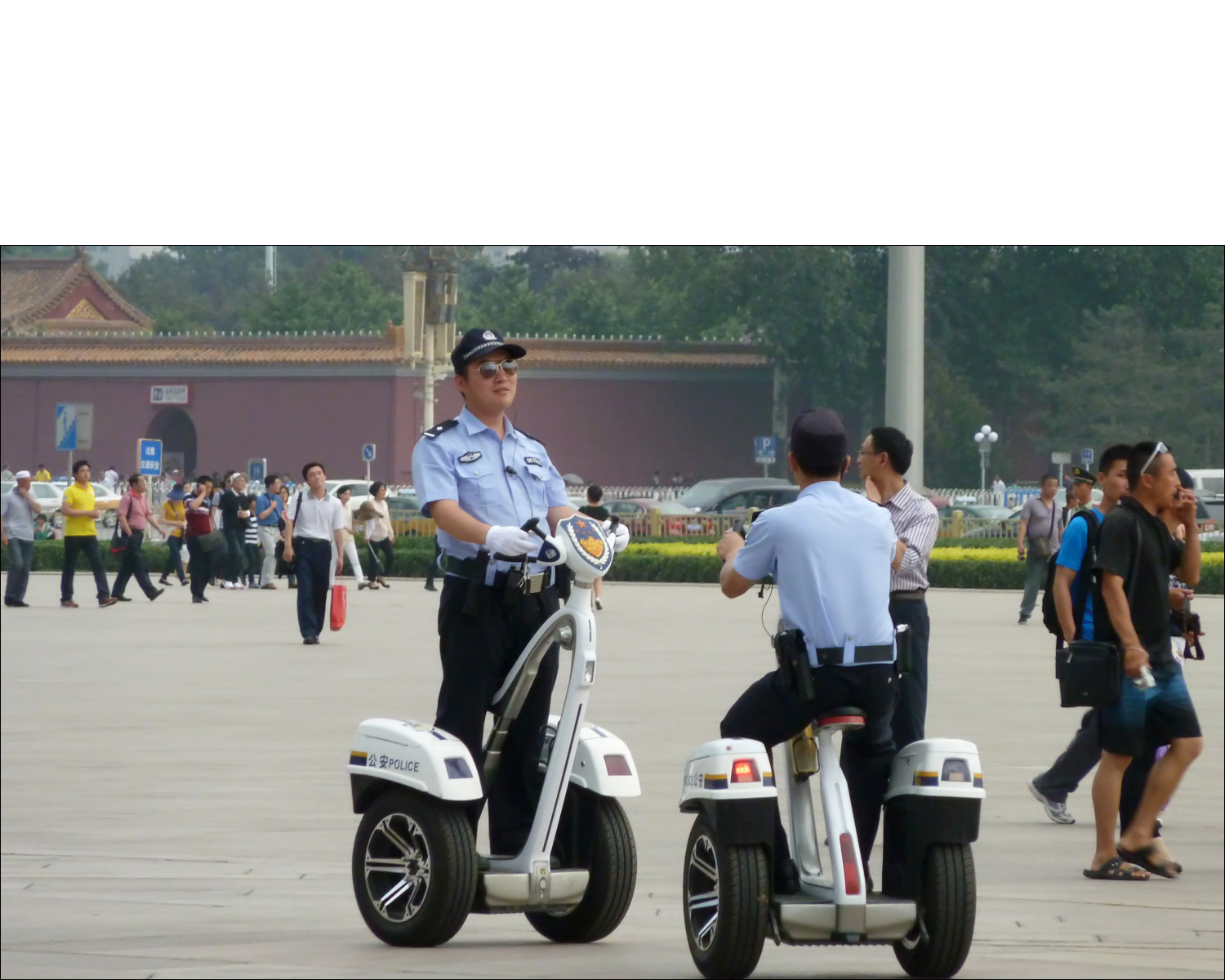 Patrolling Tiananmen Square…